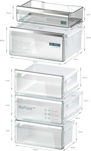 Produktbild Siemens Kühl- / Gefrierkombination KG39N2IBF (363 l)