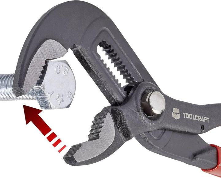 Produktbild Toolcraft Wasserpumpenzange Schlüsselweite (Metrisch) 36 mm 180 mm (180 mm)