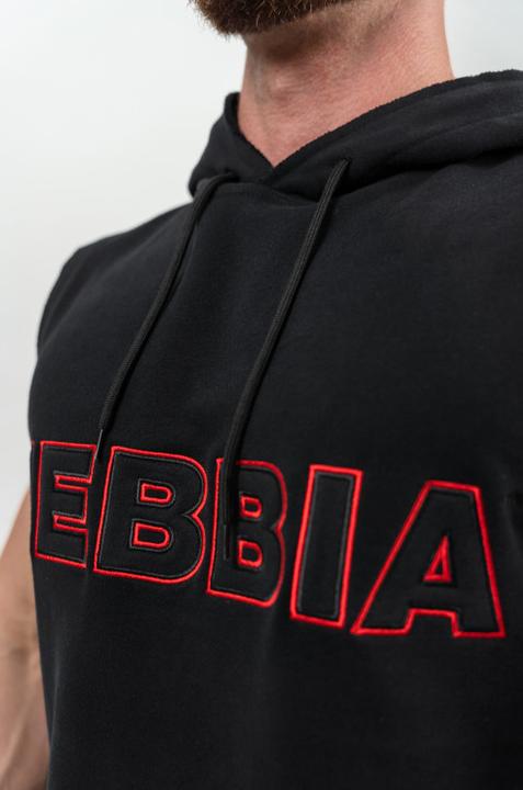 Actual product image Nebbia Sleeveless Hoodie Sweatshirt Iron Beast 710 - black (L)
