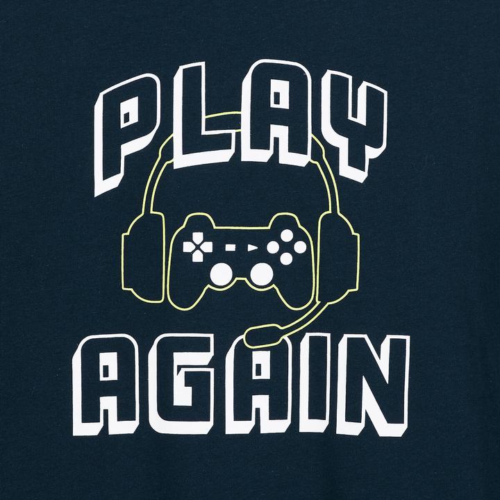 Produktbild La Redoute Collections Pyjama aus Jersey mit Gaming-Aufdruck (140)