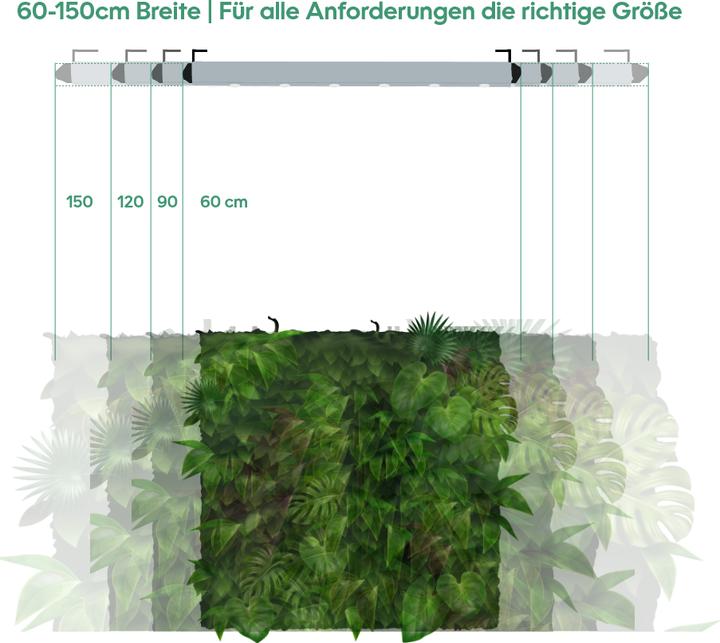 Actual product image Parus by Venso Wall Spot 150cm, beam angle 60 °, LED growth lamp, growth light for indoor plants and (LED, 245 V)
