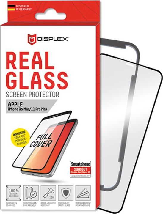 Productafbeelding Displex Real Glass, Full Cover Panzerglas (1 Stuk, Apple iPhone XS Max, Apple iPhone 11 Pro Max)