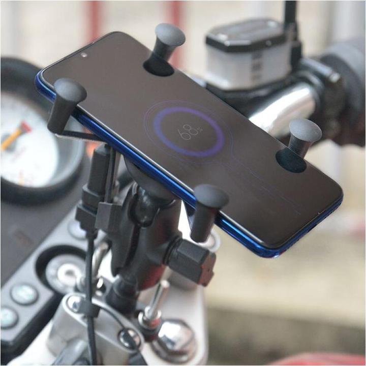 Image du produit Tecnoglobe Support smartphone pour smartphone avec chargeur à induction