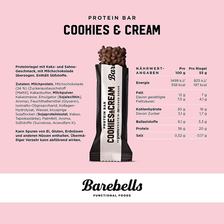 Immagine prodotto Barebells Protein Bar (Biscotti e panna, 1 pz., 55 g)