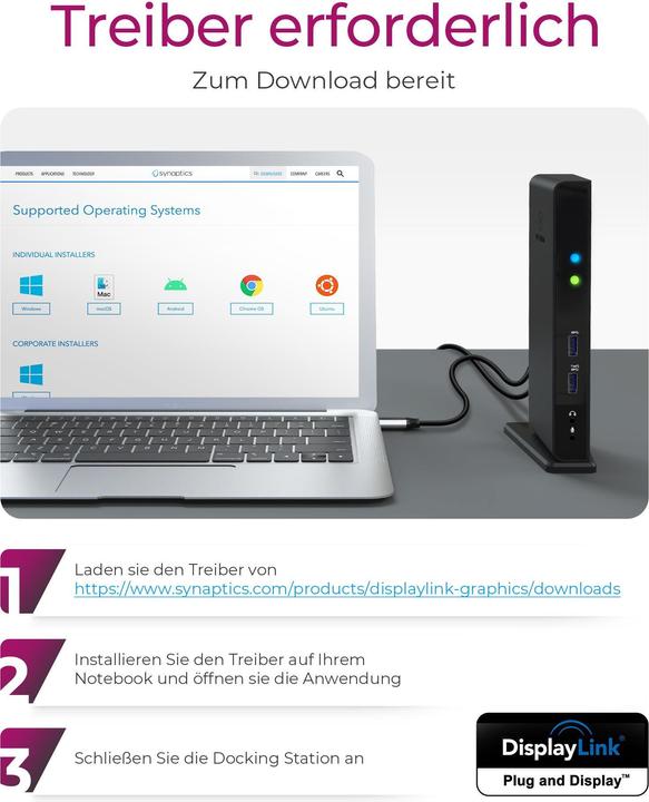 Image du produit Icy Box IB-DK2241AC - Multi-Dock USB Type-A 3.0 (USB-B, 11 Ports)
