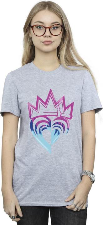 Immagine prodotto Disney Descendants Pink Crown Maglietta Ampia Donna (XL)