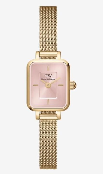 Immagine prodotto Daniel Wellington Quadro Mini Evergold Blush Oro (Orologio da polso analogico, 15.50 mm)