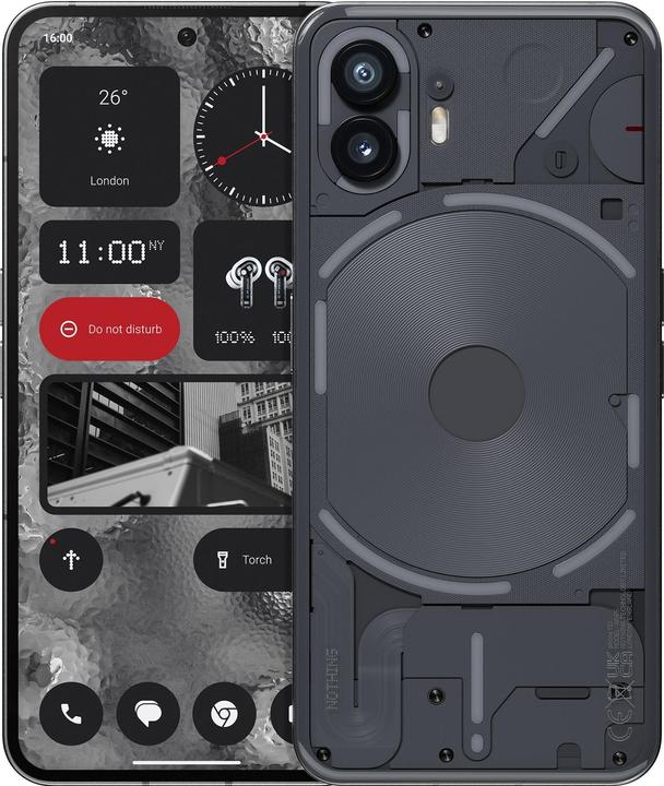 Nothing Phone (2) (256 GB, Grey, 6.70", Dual SIM, 50 Mpx, 5G)