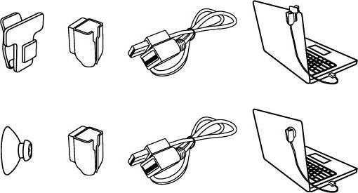 Image du produit Alfa Network USB CABLE KIT - Clip de dongle pour AWUS036NEH et AWUS036EW