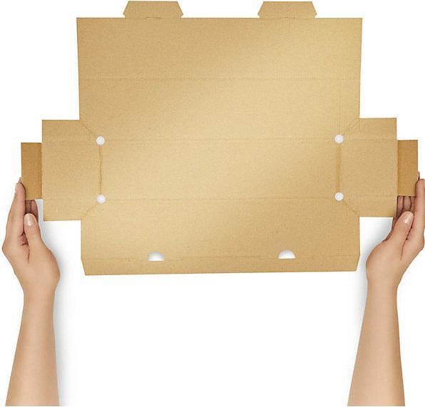 Actual product image kaiserkraft Wine bottle box, white, for 3 bottles, 8+ items. (1 x)