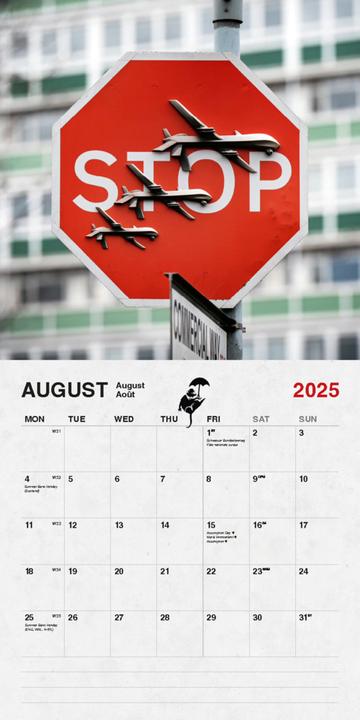Actual product image Banksy Calendar 2025 (Hardcover, German)