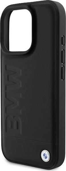 Produktbild BMW BMHCP16LSLLBK iPhone 16 Pro 6.3" czarny/black hardcase Leather Hot Stamp (Apple iPhone 16 Pro)