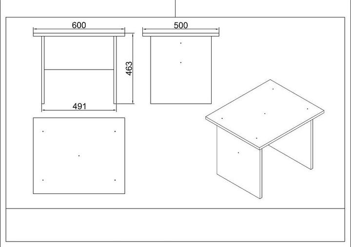 Immagine prodotto Skye Decor Remzi (140 x 60 x 74 cm)