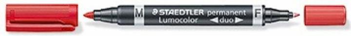 Actual product image Staedtler Lumocolor DUO 348 (Red, 0.60 mm, 10 x)