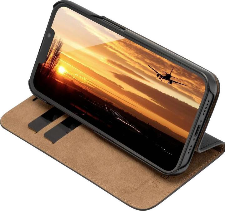 Produktbild JT Berlin iPhone 13 - Tegel Flip Case schwarz (Apple iPhone 13)