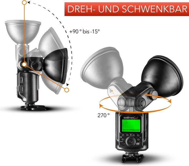 Produktbild Walimex Light Shooter 360 TTL Nikon + Power Porta (Aufsteckblitz, Nikon)