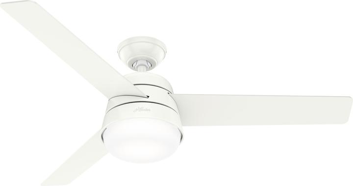 Produktbild Hunter Fans Deckenventilator Finley L Weiss mit Licht & Fernbedienung (43 dB)