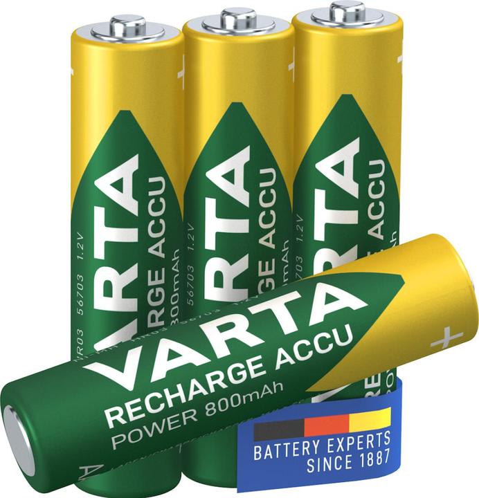 Image du produit Varta Recharger Accu Power (4 pcs, AAA, 800 mAh)