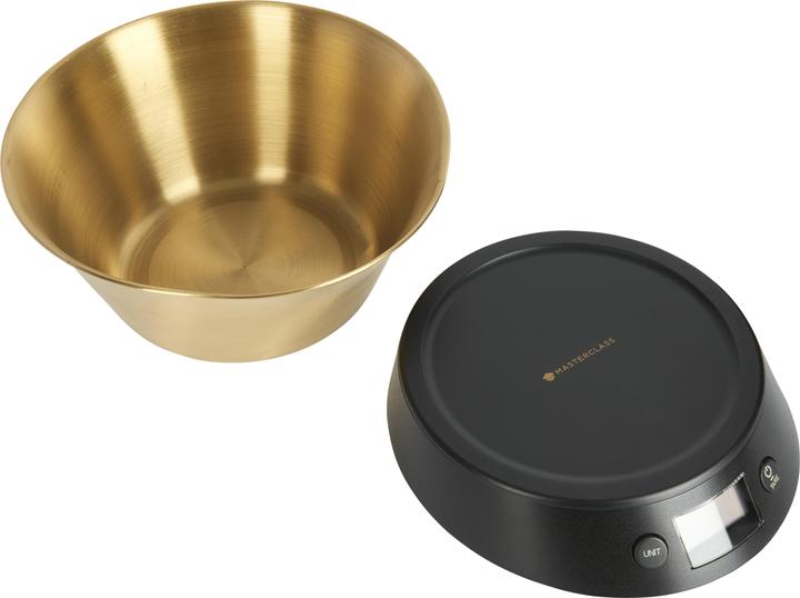 Image du produit Master Class Échelles électroniques avec bol en laiton, 5 kg, en boîte cadeau