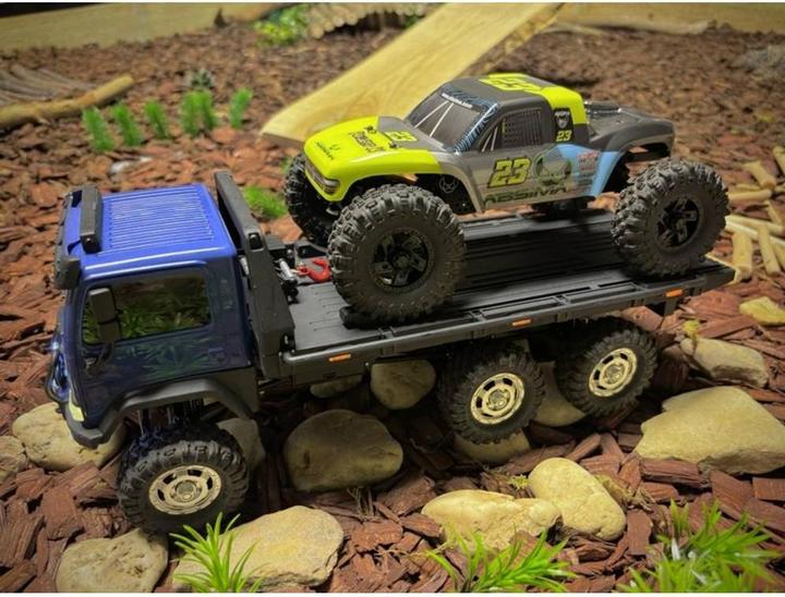 Image du produit Absima CR18P Tow Truck 6x6 Brushless 1:18 RC Modèle réduit de camion électrique Crawler Allradan (RTR Prêt à fonctionner)