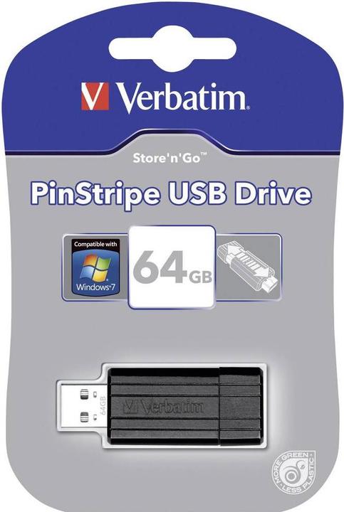 Produktbild Verbatim PinStripe (64 GB, USB-A)