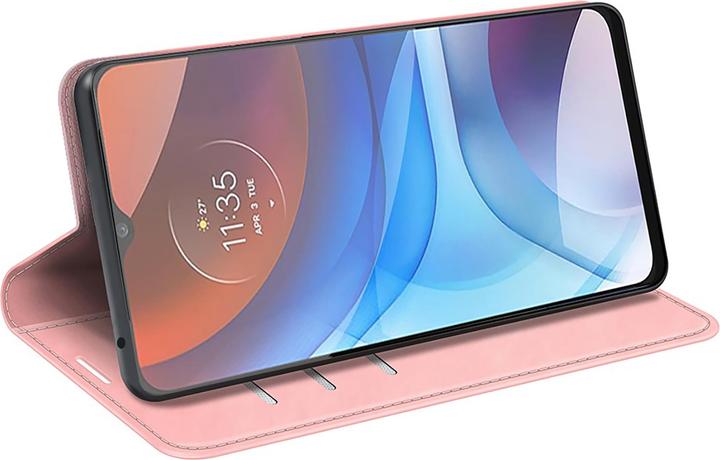 Produktbild Cazy Book Case Kompatibel mit Motorola Moto E7i Power - Hülle klappbar Magnetisch Kunstleder - (Motorola Moto E7i Power)