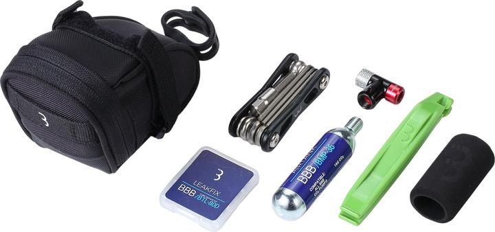 Actual product image BBB CombiSet SpeedPack CO2 BSB-58 Satteltasche + Werkzeugset + CO2-Pumpe (0.79 l, Saddle bag)