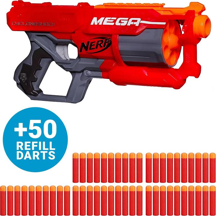 Produktbild Hasbro NERF - MEGA CycloneShock mit zusätzlichen Darts