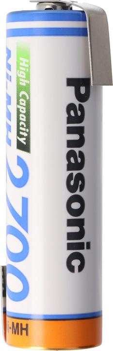 Immagine prodotto Panasonic Akku Mignon AA NiMH, BK-3HGAE mit Lötfahne in Z-Form (1 pz., AA, 2700 mAh)