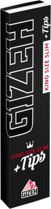 Black King Size Slim + Tips