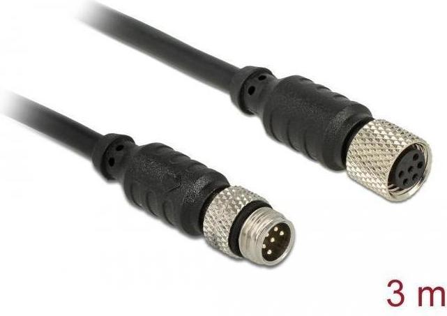 Actual product image Navilock GPS cable 6-pin M8 (M) to 6-pin M8 (W) (3 m)