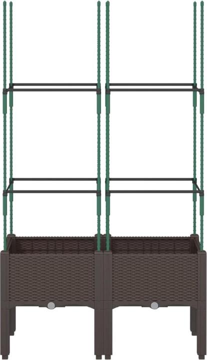 Produktbild VidaXL Pflanzkübel mit Rankgitter PP