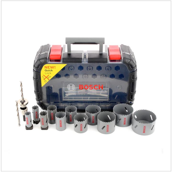 Immagine prodotto Bosch Professional Zubehör Set di seghe a tazza da 17 pezzi, HSS bimetallico, universale, 20-68/74 mm (32 mm, 51 mm, 44 mm, 22 mm, 68 mm, 35 mm, 76 mm, 40 mm, 20 mm, 60 mm, 25 mm)