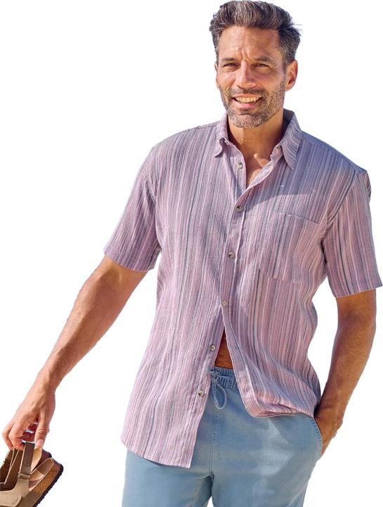 Immagine prodotto Atlas For Men Palma Camicia Effetto Crepe Strisce Uomo (L)