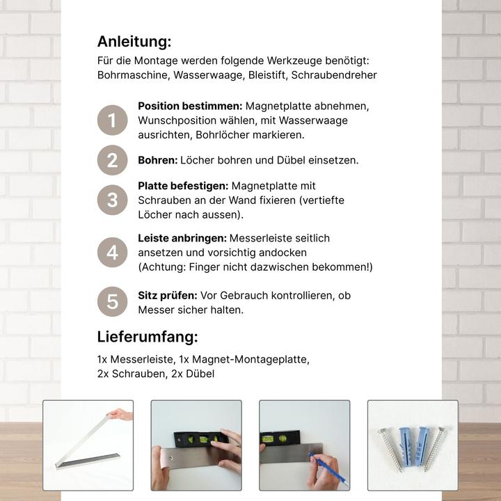 Produktbild Hermex Magnetische Messerleiste