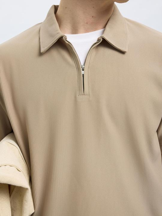 Produktbild Selected Homme Half-Zip Plissee Polo shirt (L)