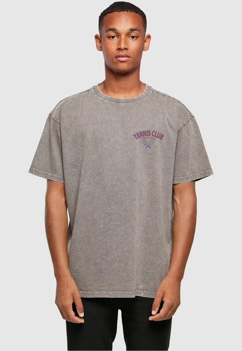 Actual product image Merchcode College Club Acid Washed Oversized Tee - 112903 (4XL)