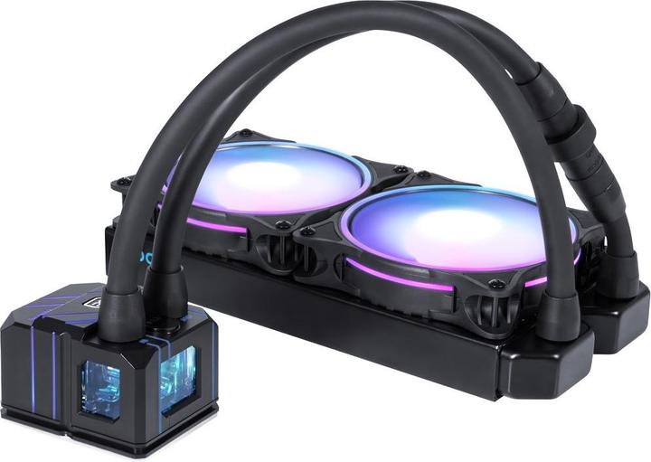 Actual product image Alphacool Eisbaer Pro Aurora 240 CPU complete water cooling, D-RGB