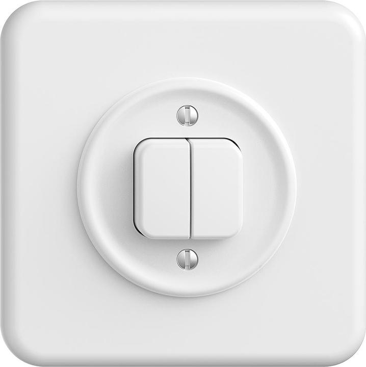 Produktbild Feller STANDARDdue UP Doppeldruckschalter unbeleuchtet SCH1/3+3/1p weiss