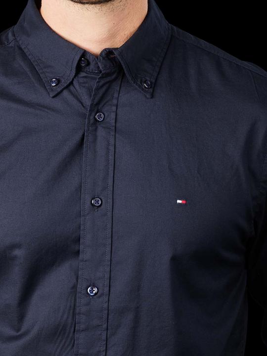 Actual product image Tommy Hilfiger Core Flex Poplin Shirt Regular Fit Desert Sky (S)