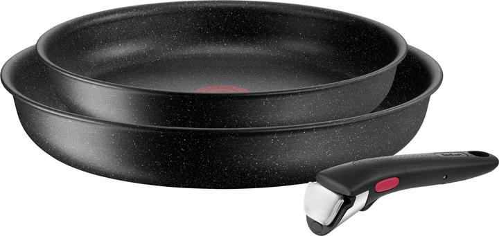 Produktbild Tefal Ingenio Black Stone (28 cm, Pfannenset + Topfset, Aluminium)