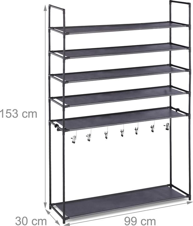 Productafbeelding Relaxdays Schoenrek (99 x 30 x 153 cm)