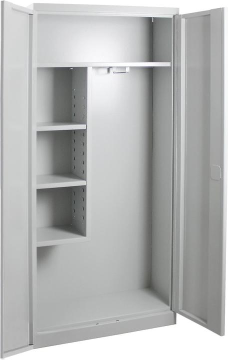 Produktbild ADB Metall Putzmittelschrank lichtgrau 80x37x179cm (80 cm, 178 cm)