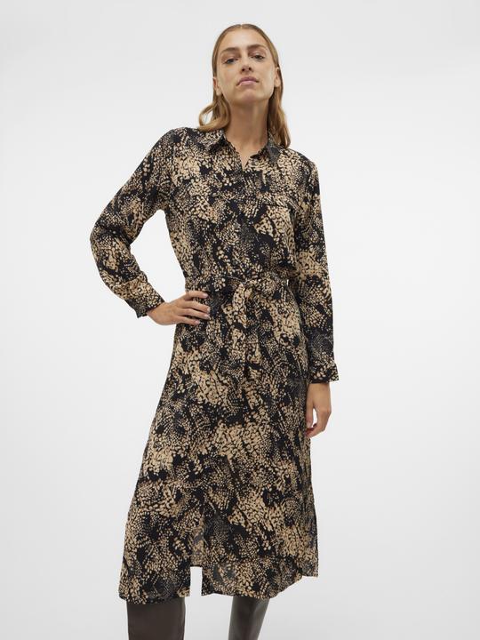 Actual product image Vero Moda VMOFREYA Langes Kleid Hemdblusenkleid (XS)