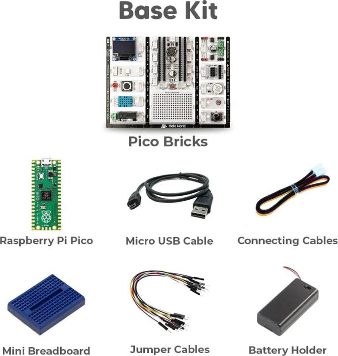 Actual product image Picobricks Pico Bricks Kit Programming and Electronics Development Kits (Basic Kit)