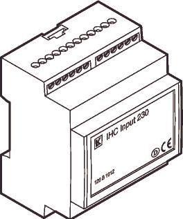 Produktbild LK Indgangsmodul 8-kanal IHC Control®230VACDIN 2M36
