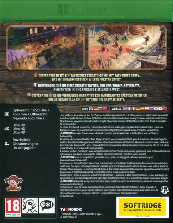 Produktbild THQ Desperados 3 (Xbox One X, Xbox Series X, Multilingual)
