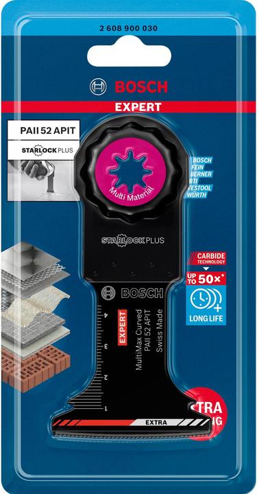 Produktbild Bosch Professional Zubehör EXPERT MultiMax PAII 52 APIT Blatt für Multifunktionswerkzeuge, 52 mm