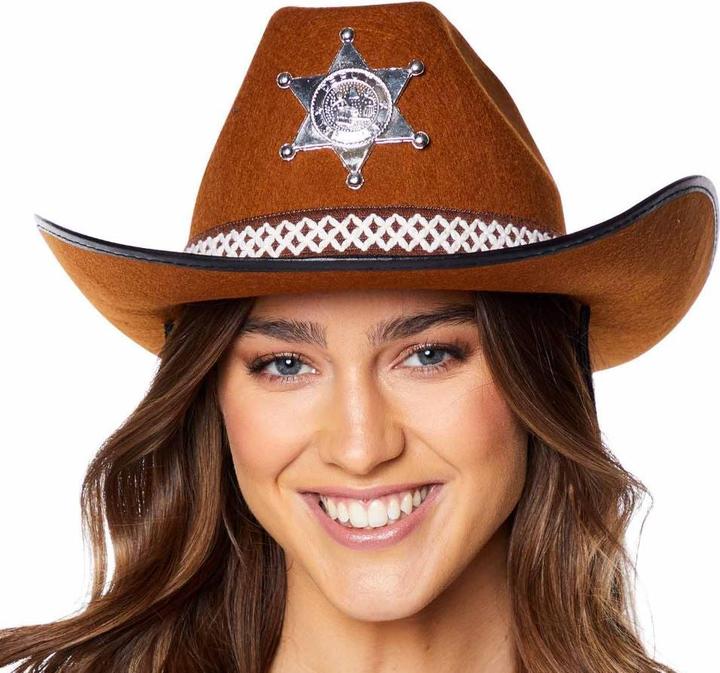 Produktbild Amscan Sheriff Cowboy Hut in Braun für Erwachsene