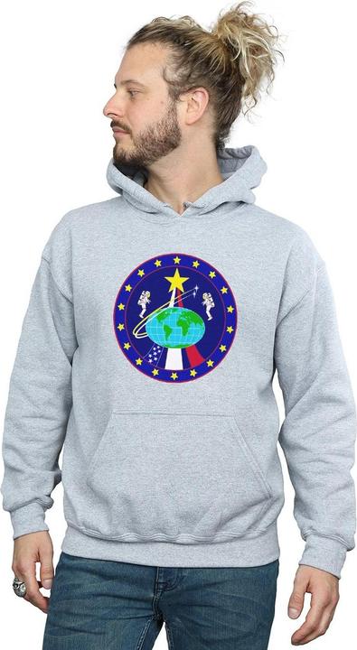Immagine prodotto Nasa Classic Globe Astronauts Felpa con Cappuccio Uomo (L)